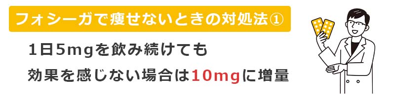 フォシーガで痩せないときの対処法1