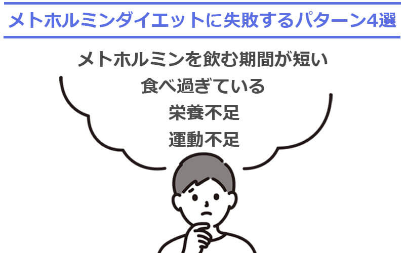 メトホルミンダイエットに失敗するパターン4選